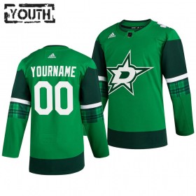 Barn NHL Dallas Stars Tröjor med eget tryck Adidas 2019-2020 St. Patrick's Day Authentic